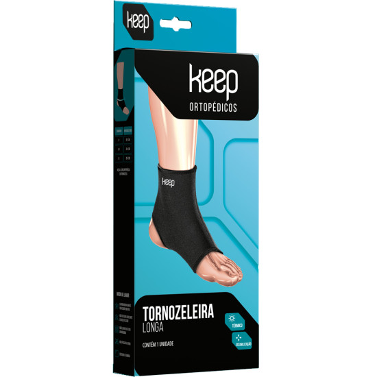 TORNOZELEIRA KEEP LONGA NEO PRETO TAM M