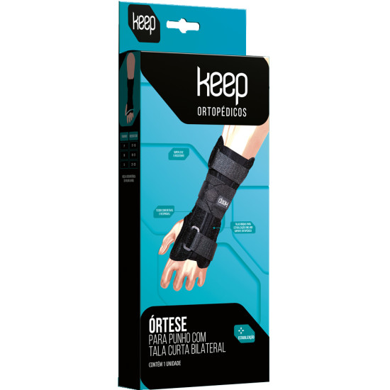 ORTESE PARA PUNHO KEEP COM TALA PRETO TAM M