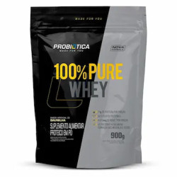 PURE WHEY 100% PROBIOTICA BAUNILHA REFIL 900G