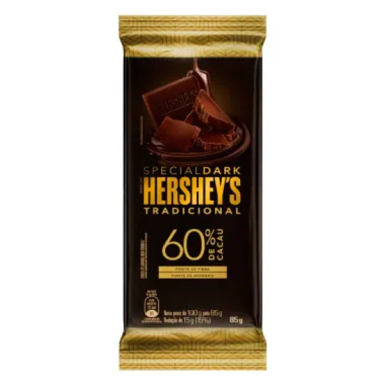 CHOCOLATE HERSHEY S SPECIAL DARK TRAD 60% CACAU 85G