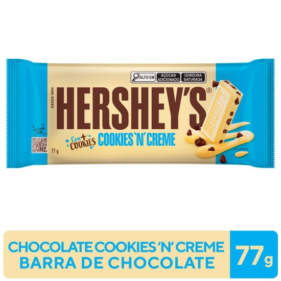 CHOCOLATE HERSHEY S COOKIES N CREME 77G
