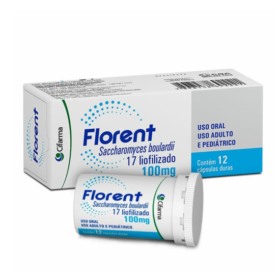 FLORENT 100MG COM 12 CAPSULAS