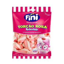 BALA FINI MARSHMALLOW TORCAO ROSA RECHEADINHO 80G