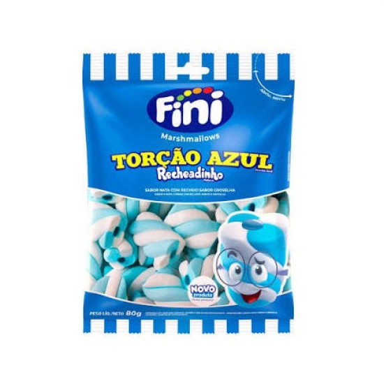 BALA FINI MARSHMALLOW TORCAO AZUL RECHEADINHO 80G