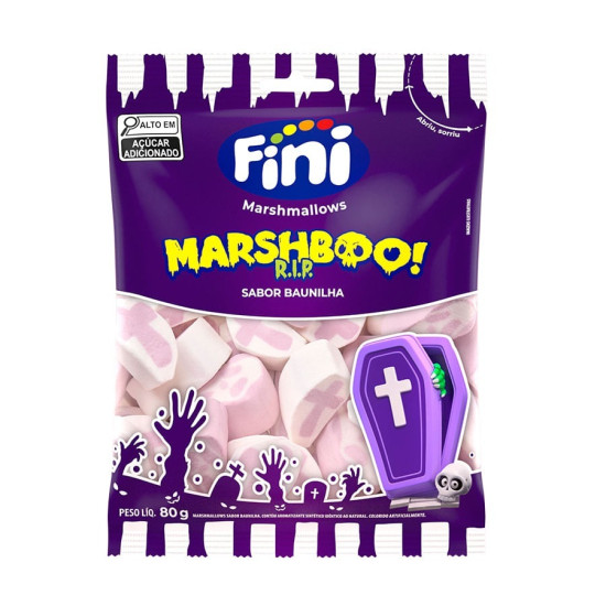 BALA FINI MARSHMALLOW MARSHBOO RIP SABOR BAUNILHA 80G