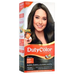 TINTURA PARA CABELO DUTY COLOR 3.0 CASTANHO ESCURO