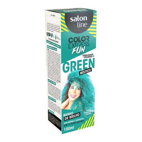 TINTURA DE CABELO SALON LINE COLOR EXPRESS FUN GREEN MISTICO 100ML