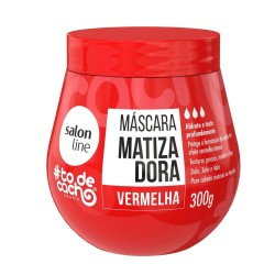MASCARA HIDRATANTE SALON LINE MATIZADORA VERMELHO 300G