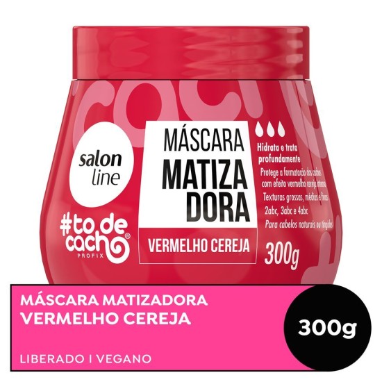 MASCARA HIDRATANTE SALON LINE MATIZADORA CEREJA 300G