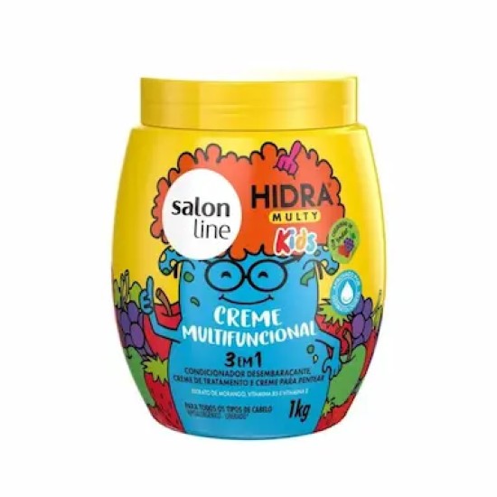 CREME SALON LINE HIDRA MULTY KIDS 3 EM 1 C/1KG