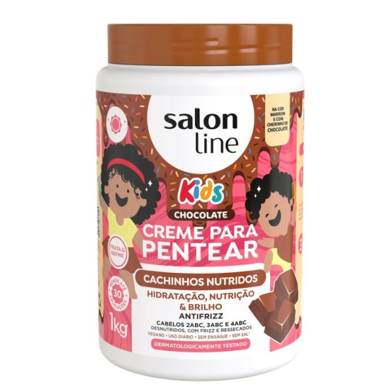 CREME PENTEAR SALON LINE CACHINHOS NUTRIDOS CHOCOLATE 1KG
