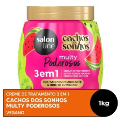 CREME SALON LINE MULTY PODEROSOS 3 EM 1 MELANCIA 1KG