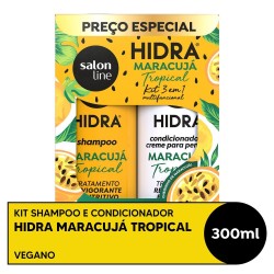 KIT SALON LINE SHAMPOO+CONDICIONADOR HIDRA MARACUJA 300ML