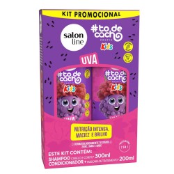 KIT SALON LINE SHAMPOO+CONDICIONADOR KIDS UVA C/300ML+200ML