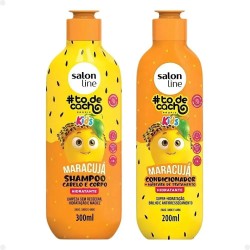 KIT SALON LINE SHAMPOO+CONDICIONADOR KIDS MARACUJA C/300ML+200ML