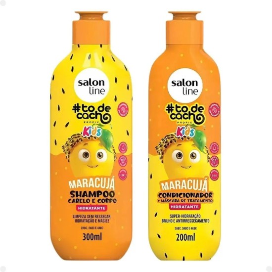 KIT SALON LINE SHAMPOO+CONDICIONADOR KIDS MARACUJA C/300ML+200ML