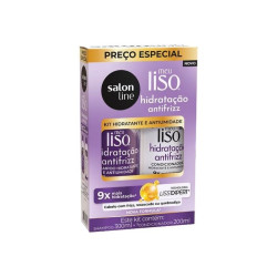 KIT SALON LINE MEU LISO SH300ML+COND200ML ANTIFRIZZ