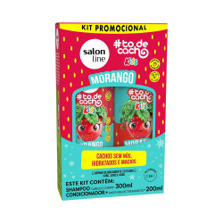 KIT TO DE CACHO SHAMPOO 300ML+COND 200ML KIDS MORANGO