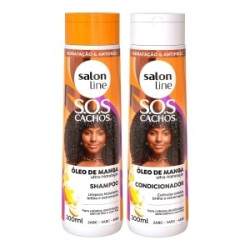 KIT SALON LINE SHAMPOO 300ML+COND 200ML OLEO DE MANGA