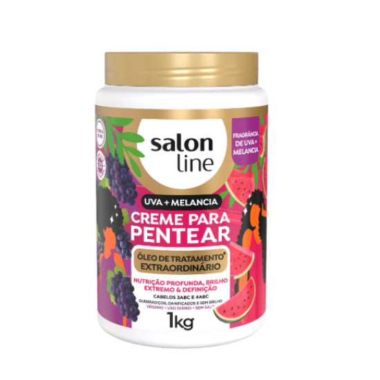 CREME PENTEAR SALON LINE KIDS EXTRAORDINARIO UVA+MELANCIA 1KG