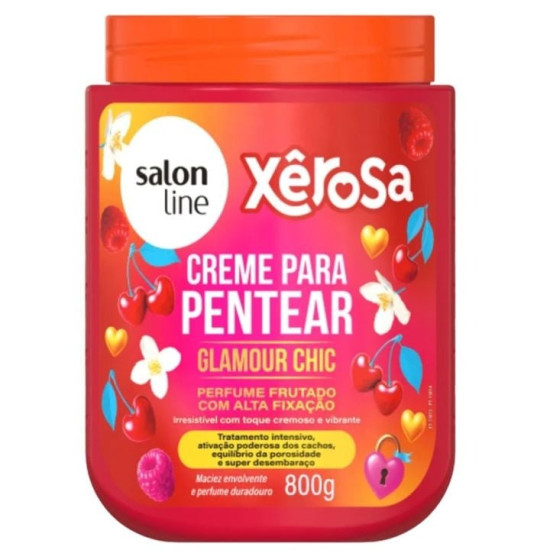 CREME DE PENTEAR SALON LINE XEROSA GLAMOUR CHIC 800G