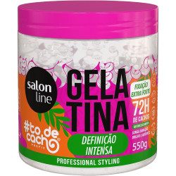 GELATINA TO DE CACHO DEFINICAO INTENSA SALON LINE 550G