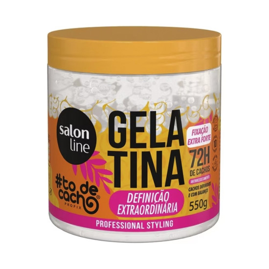 GELATINA TO DE CACHO DEFINICAO EXTRAORDINARIA SALON LINE 550G