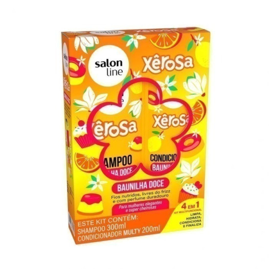 KIT SALON LINE XEROSA SHAMPOO 300ML + CONDICIONADOR 200ML GLAMOUR CHIC