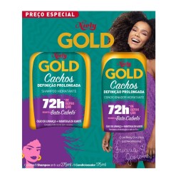 KIT NIELY SHAMPOO 275ML + CONDICIONADOR CACHOS DEFINIÇÃO PROLONGADA 175ML