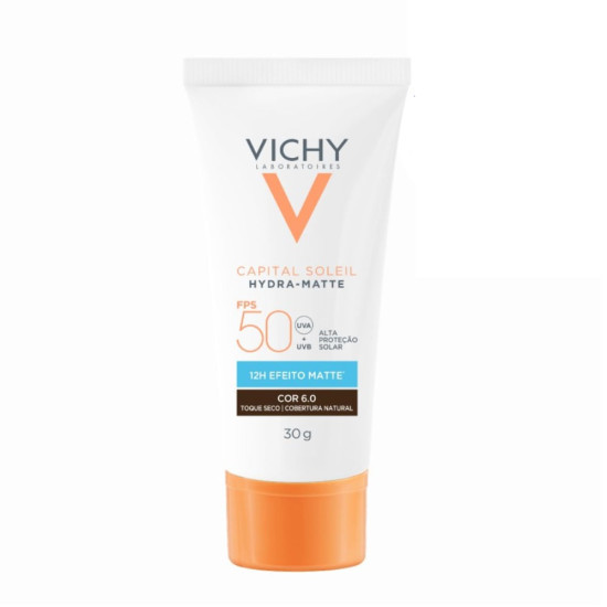 PROTETOR SOLAR VICHY MATTE FPS 50 COR 6.0 30G