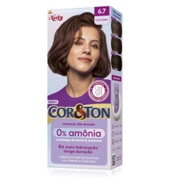 TINTURA PARA CABELO CORETON 0% AMONIA 6.7 CHOCOLATE