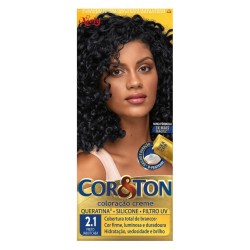 TINTURA PARA CABELO CORETON PERMANENTE 2.1 PRETO JABUTICABA