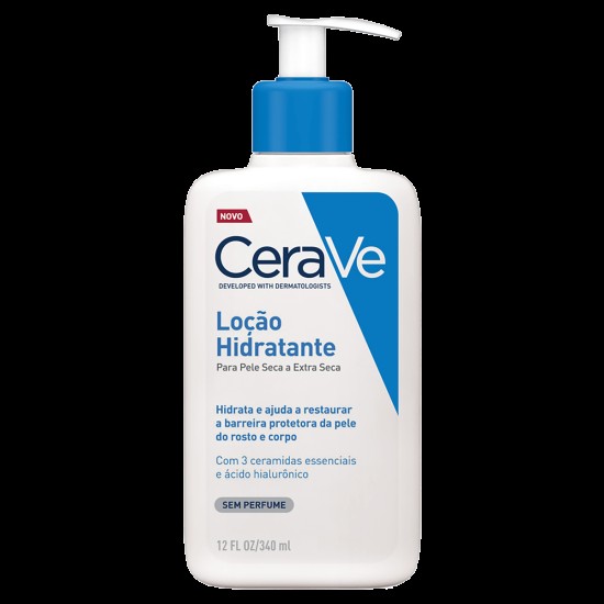 CERAVE LOCAO HIDRATANTE PELE SECA E EXTRA SECA S/ PERFUME C/340G