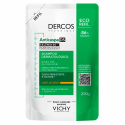 SHAMPOO ANTICASPA DERMATOLOGICO VICHY DERCOS CABELOS SECOS REFIL COM 200ML