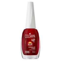 ESMALTE COLORAMA VERMELHO FURIA DIVERTIDAMENTE 8ML