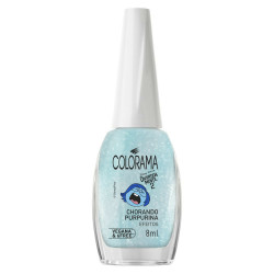 ESMALTE COLORAMA CHORANDO PURPURINA DIVERTIDAMENTE 8ML