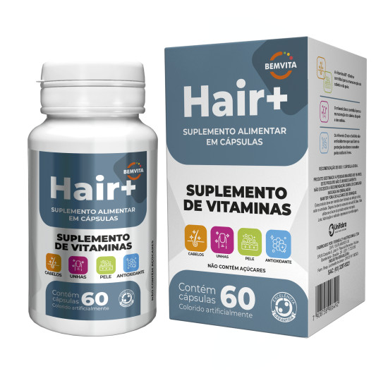 BEMVITA HAIR+ COM 60 COMPRIMIDOS