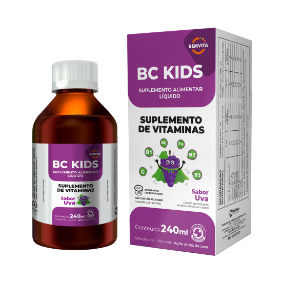 BEMVITA BC KIDS SABOR UVA 240ML 