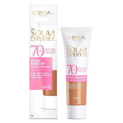 PROTETOR SOLAR LOREAL EXPERTISE EFEITO MAKE UP FPS70 COR 4.0 30G