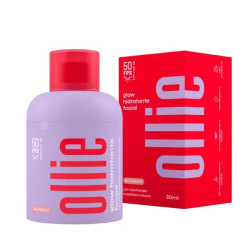 GLOW HIDRATANTE FACIAL OLLIE DOURADO FPS50 30ML