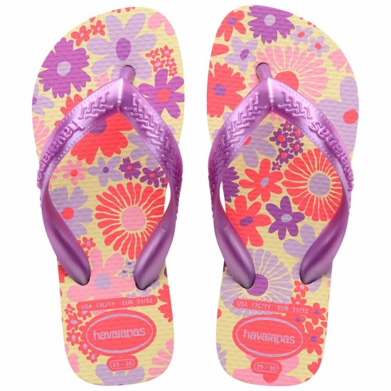 CHINELO HAVAIANA KIDS FLORES BUTTERCREAM 31
