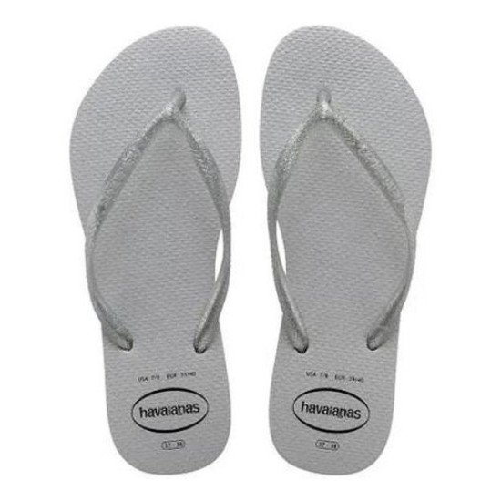 CHINELO HAVAIANAS SLIM GLOSS CINZA GELO TAMANHO 37/38