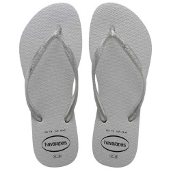 CHINELO HAVAIANAS SLIM GLOSS CINZA GELO TAMANHO 39/40