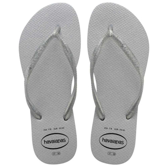 CHINELO HAVAIANAS SLIM GLOSS CINZA GELO TAMANHO 39/40