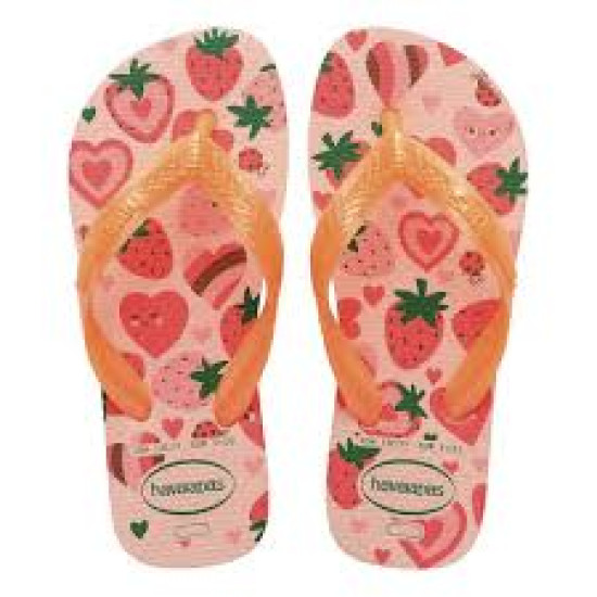 CHINELO HAVAIANAS KIDS FLORES ROSA/CONFETE TAMANHO 29/30
