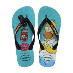 CHINELO HAVAIANA SIMPSONS AZUL E PRETO TAM 39/40