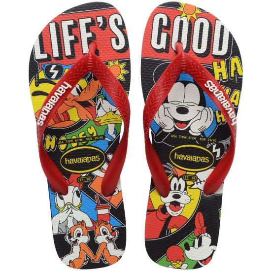 CHINELO HAVAIANAS TOP DISNEY CLASSICS VERMELHO TAMANHO 37/38