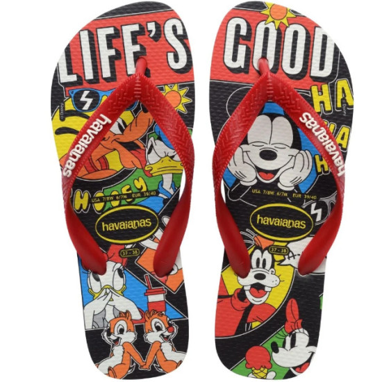 CHINELO HAVAIANAS TOP DISNEY CLASSICS VERMELHO TAMANHO 41/42