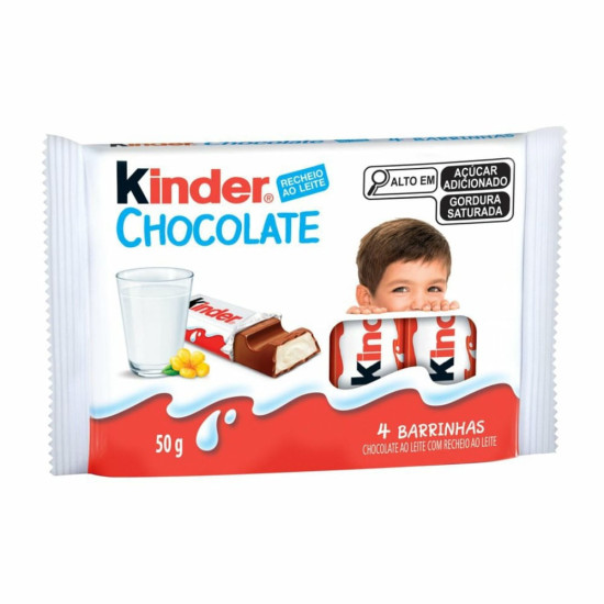 KINDER BARRA COM 4UN 50G
