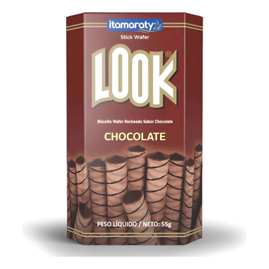WAFER BISC LOOK CHOCOLATE 55G